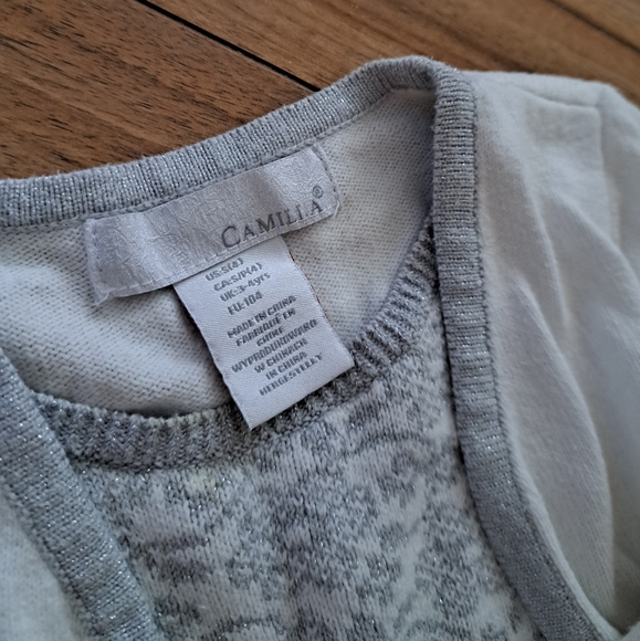 💜 Girls sweater dress size 4 - Picture 2 of 4